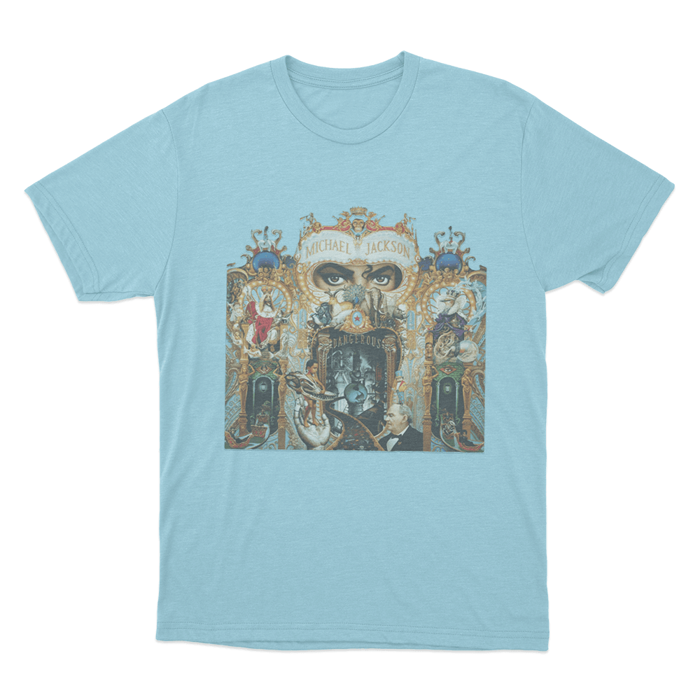 Dangerous Album Unisex T Shirt Sky Blue Dangerous Album Unisex T Shirt Sky Blue