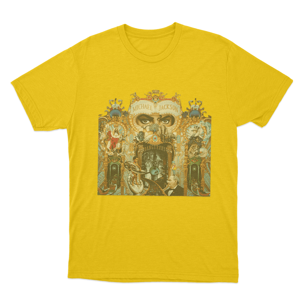 Dangerous Album Unisex T Shirt Yellow Dangerous Album Unisex T Shirt Yellow