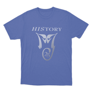 HIStory 25 Unisex T Shirt Blue