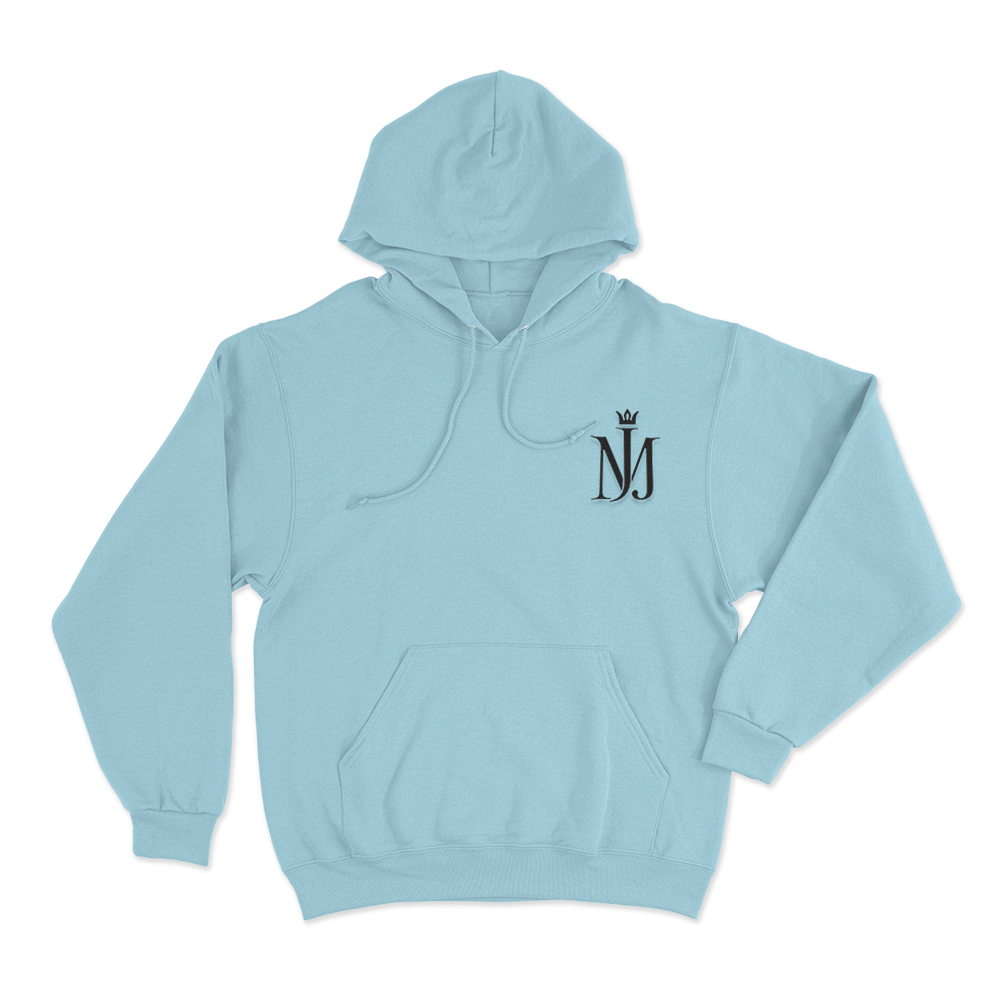 Michael Jackson Logo Unisex Hoodie Sky Blue Michael Jackson Logo Unisex Hoodie Sky Blue