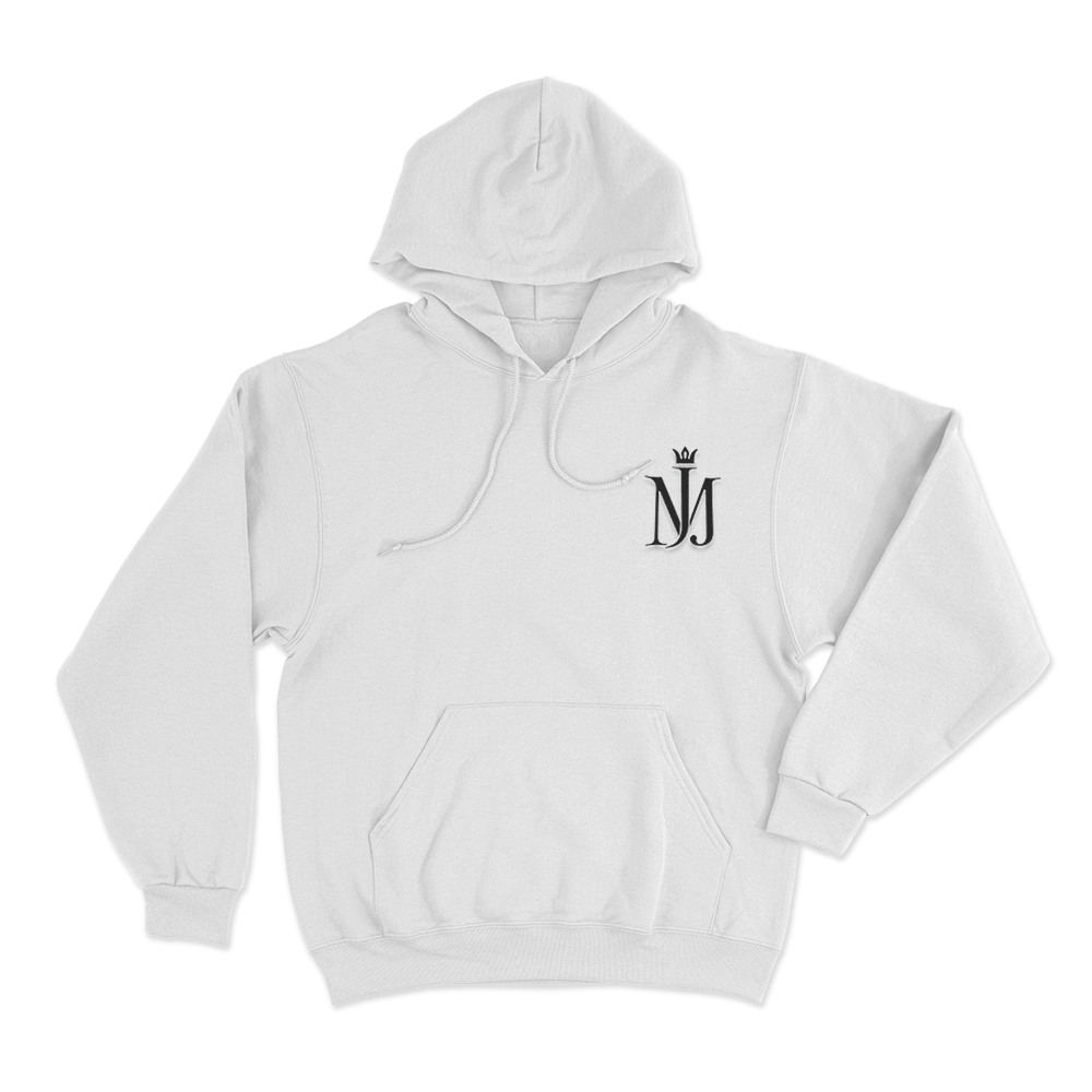 Michael Jackson Logo Unisex Hoodie White Michael Jackson Logo Unisex Hoodie White