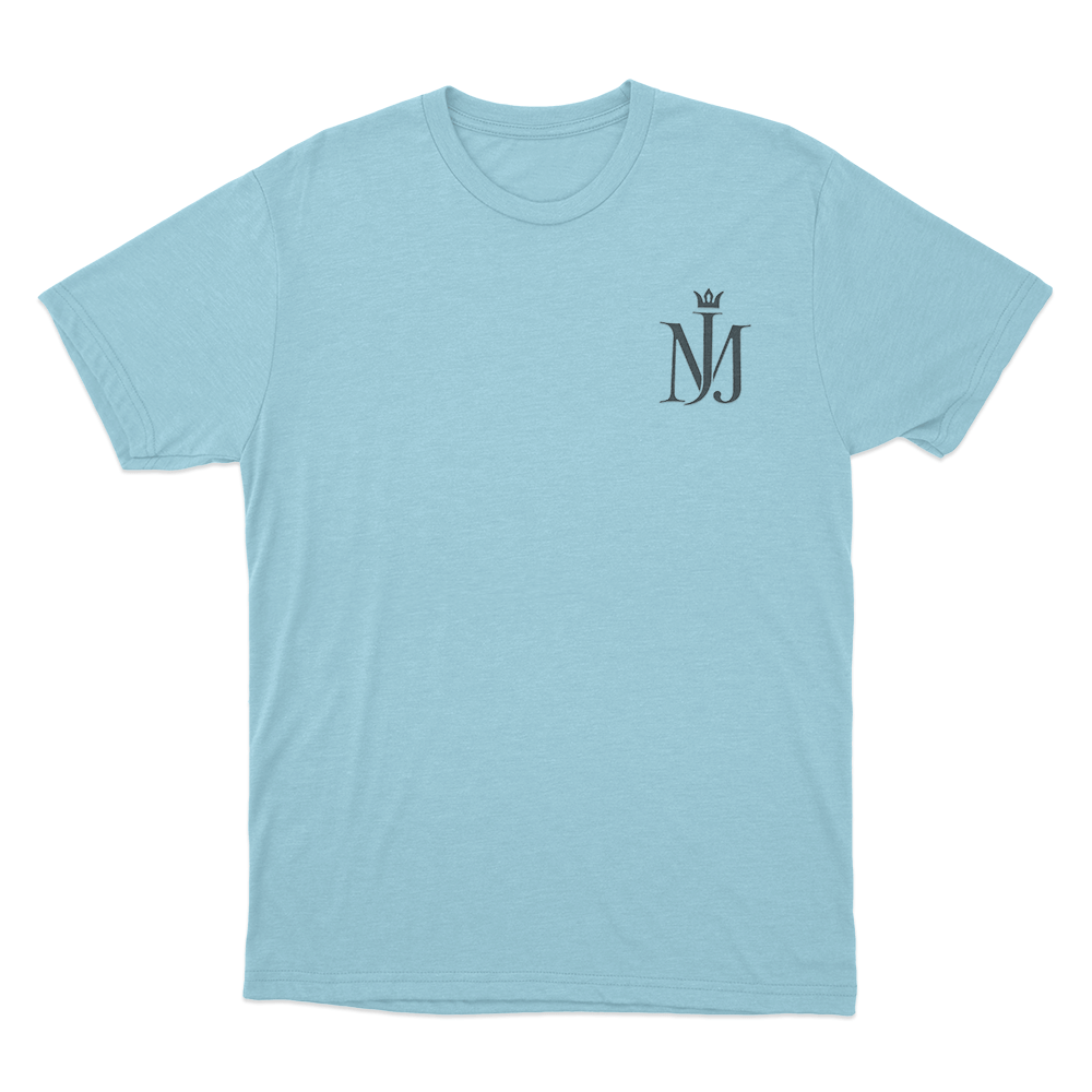 Michael Jackson Logo Unisex T Shirt Sky Blue Michael Jackson Logo Unisex T Shirt Sky Blue