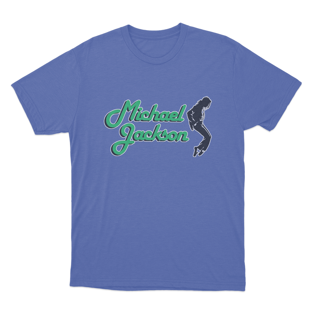 Michael Jackson Pose Unisex T Shirt Blue Michael Jackson Pose Unisex T Shirt Blue