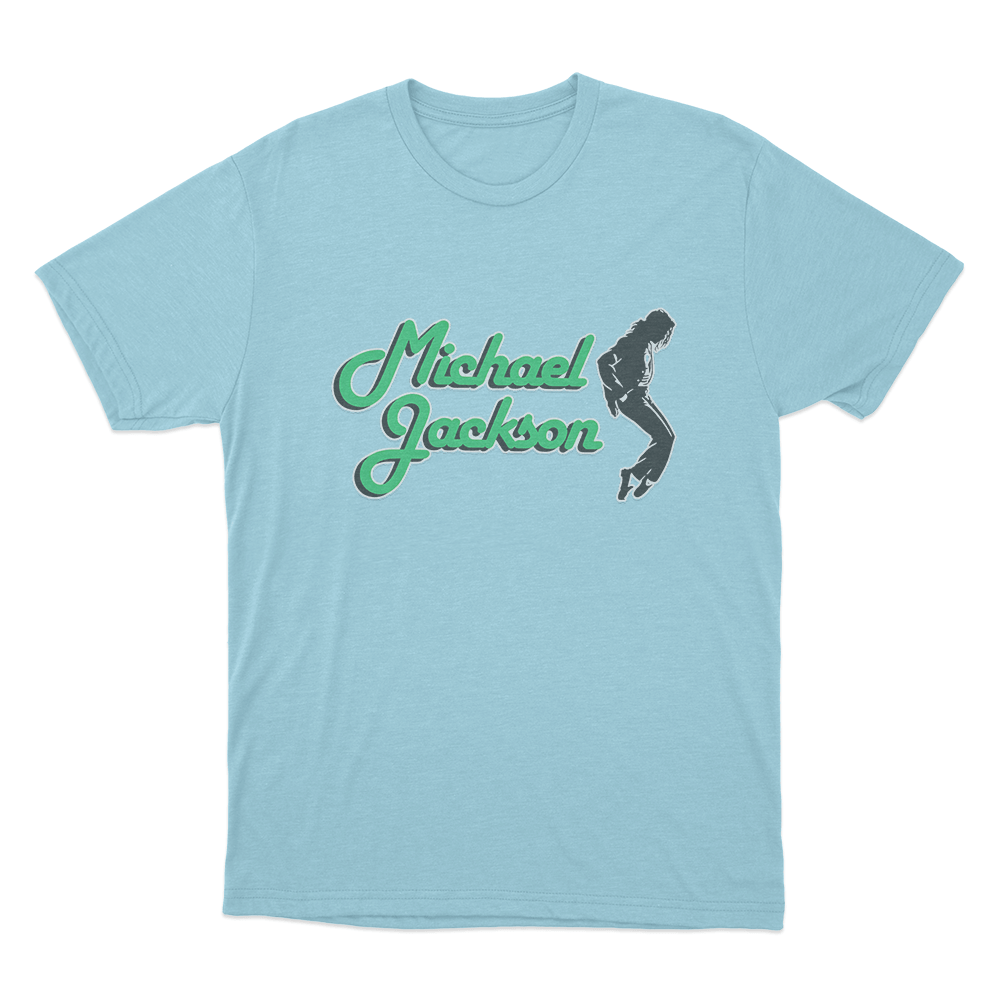Michael Jackson Pose Unisex T Shirt Sky Blue Michael Jackson Pose Unisex T Shirt Sky Blue
