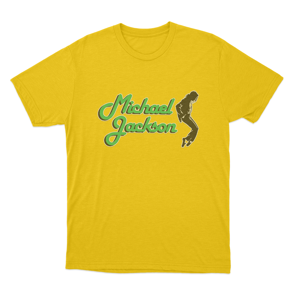 Michael Jackson Pose Unisex T Shirt Yellow Michael Jackson Pose Unisex T Shirt Yellow