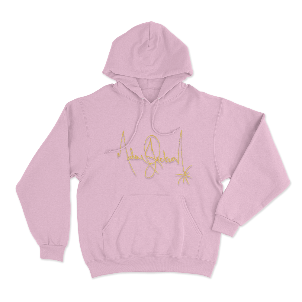 Michael Jackson Signature Unisex Hoodie Pink Michael Jackson Signature Unisex Hoodie Pink