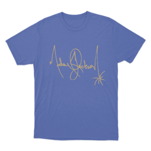 Michael Jackson Signature Unisex T Shirt Blue