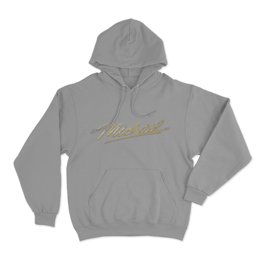 Michael Signature Unisex Hoodie Grey Michael Signature Unisex Hoodie Grey