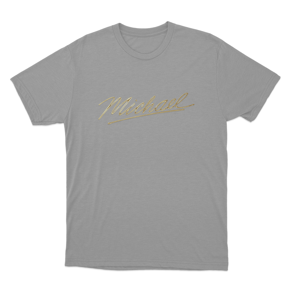 Michael Signature Unisex T Shirt Grey Michael Signature Unisex T Shirt Grey