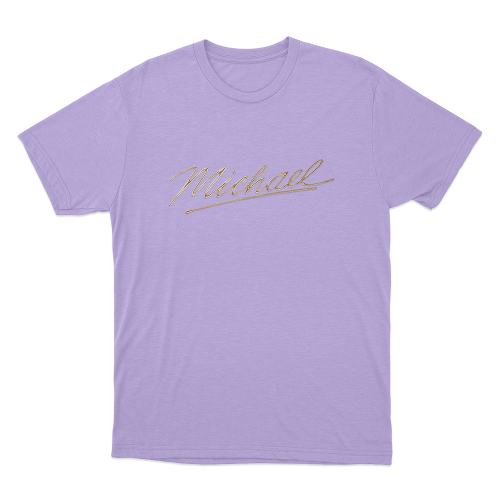 Michael Signature Unisex T Shirt Purple Michael Signature Unisex T Shirt Purple