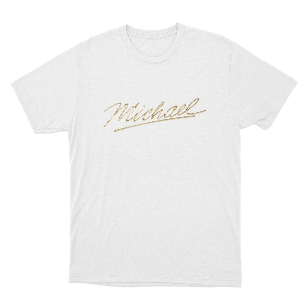 Michael Signature Unisex T Shirt White Michael Signature Unisex T Shirt White