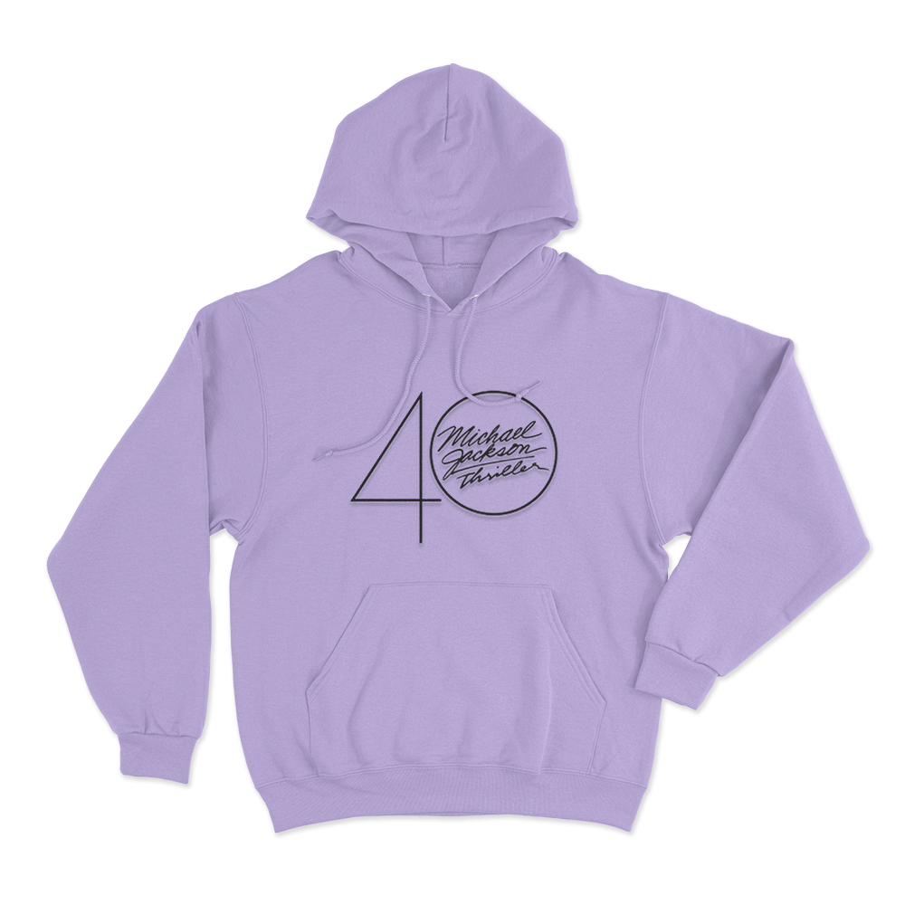 Thriller 40 Logo Unisex Hoodie Purple Thriller 40 Logo Unisex Hoodie Purple