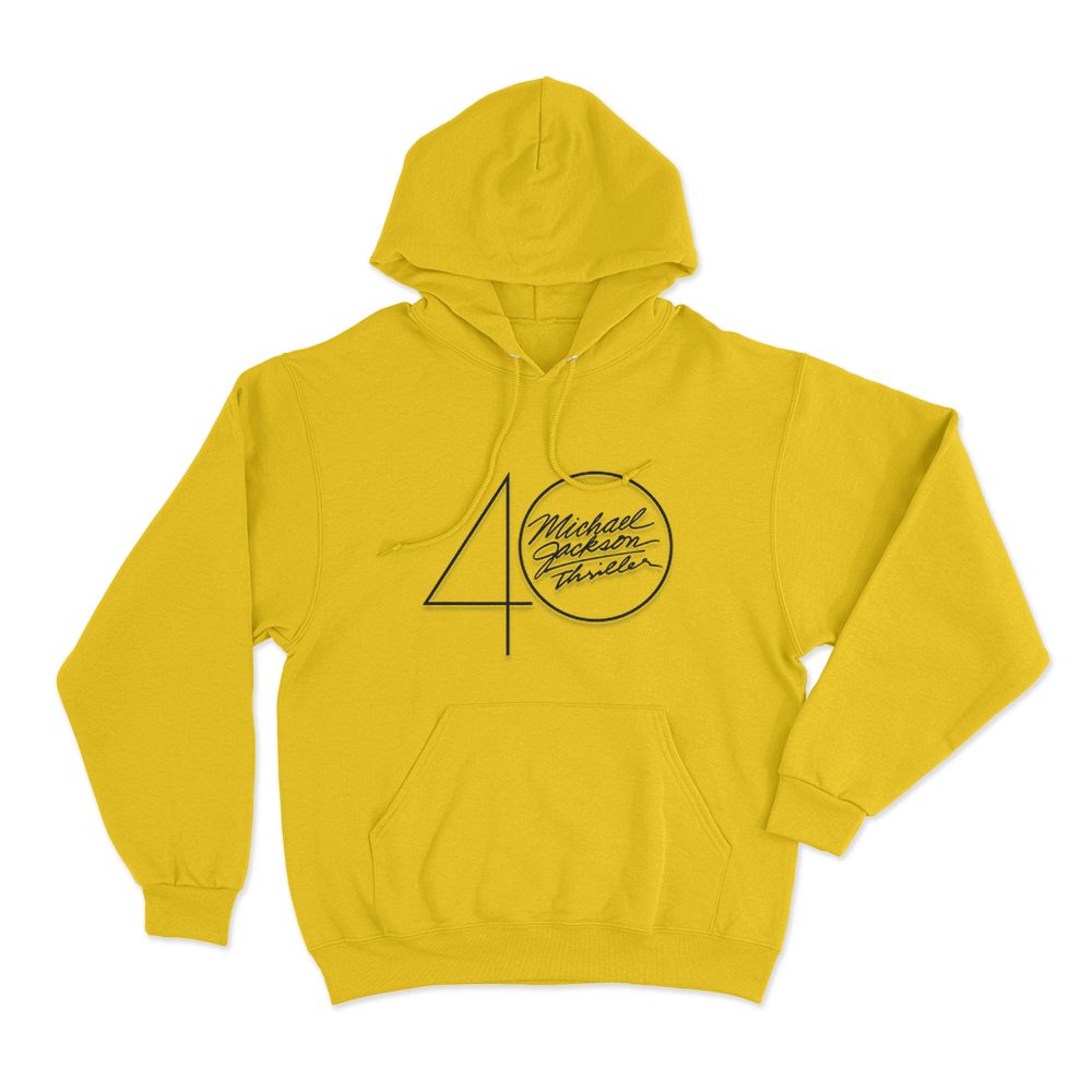 Thriller 40 Logo Unisex Hoodie Yellow Thriller 40 Logo Unisex Hoodie Yellow