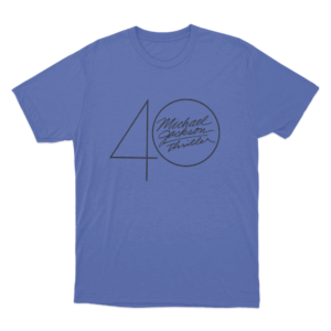 Thriller 40 Logo Unisex T Shirt Blue