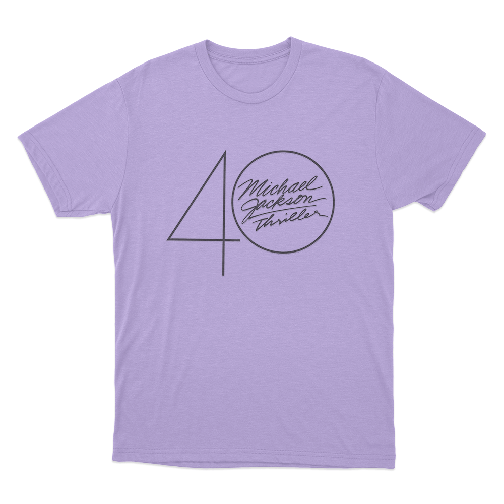 Thriller 40 Logo Unisex T Shirt Purple Thriller 40 Logo Unisex T Shirt Purple