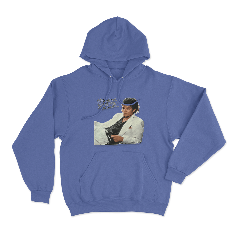 Thriller Album Unisex Hoodie Blue Thriller Album Unisex Hoodie Blue