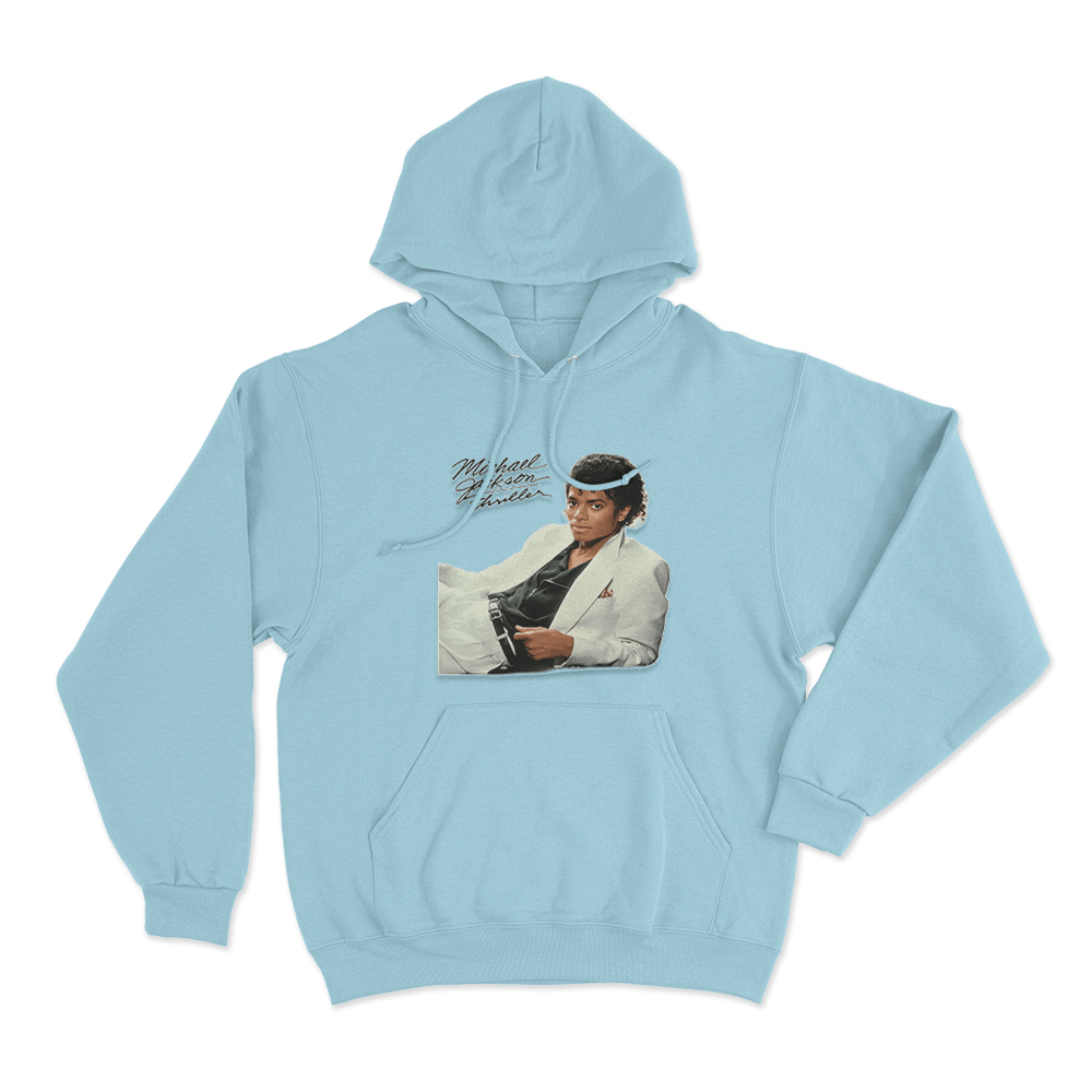 Thriller Album Unisex Hoodie Sky Blue Thriller Album Unisex Hoodie Sky Blue