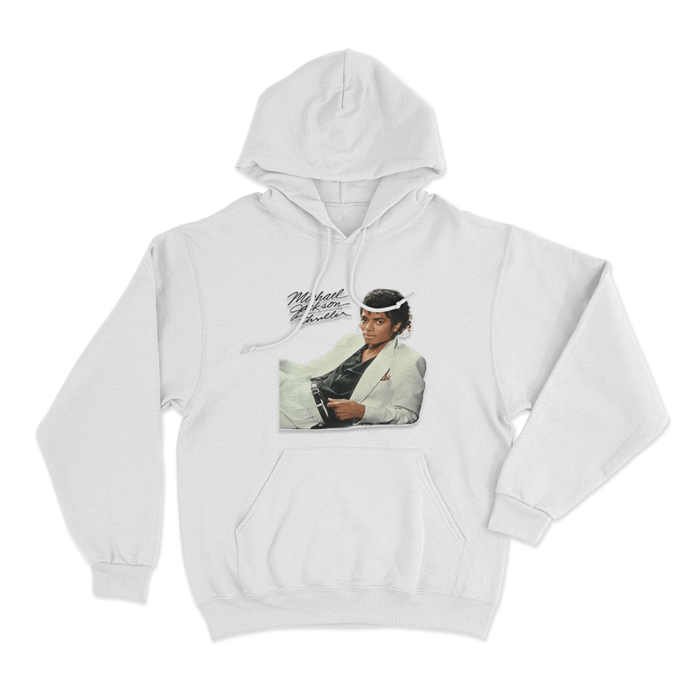 Thriller Album Unisex Hoodie White Thriller Album Unisex Hoodie White