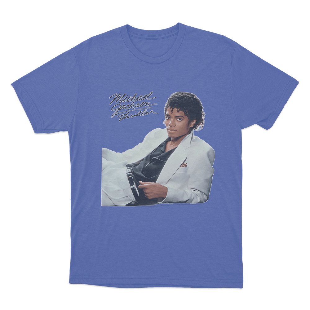 Thriller Album Unisex T Shirt Blue Thriller Album Unisex T Shirt Blue